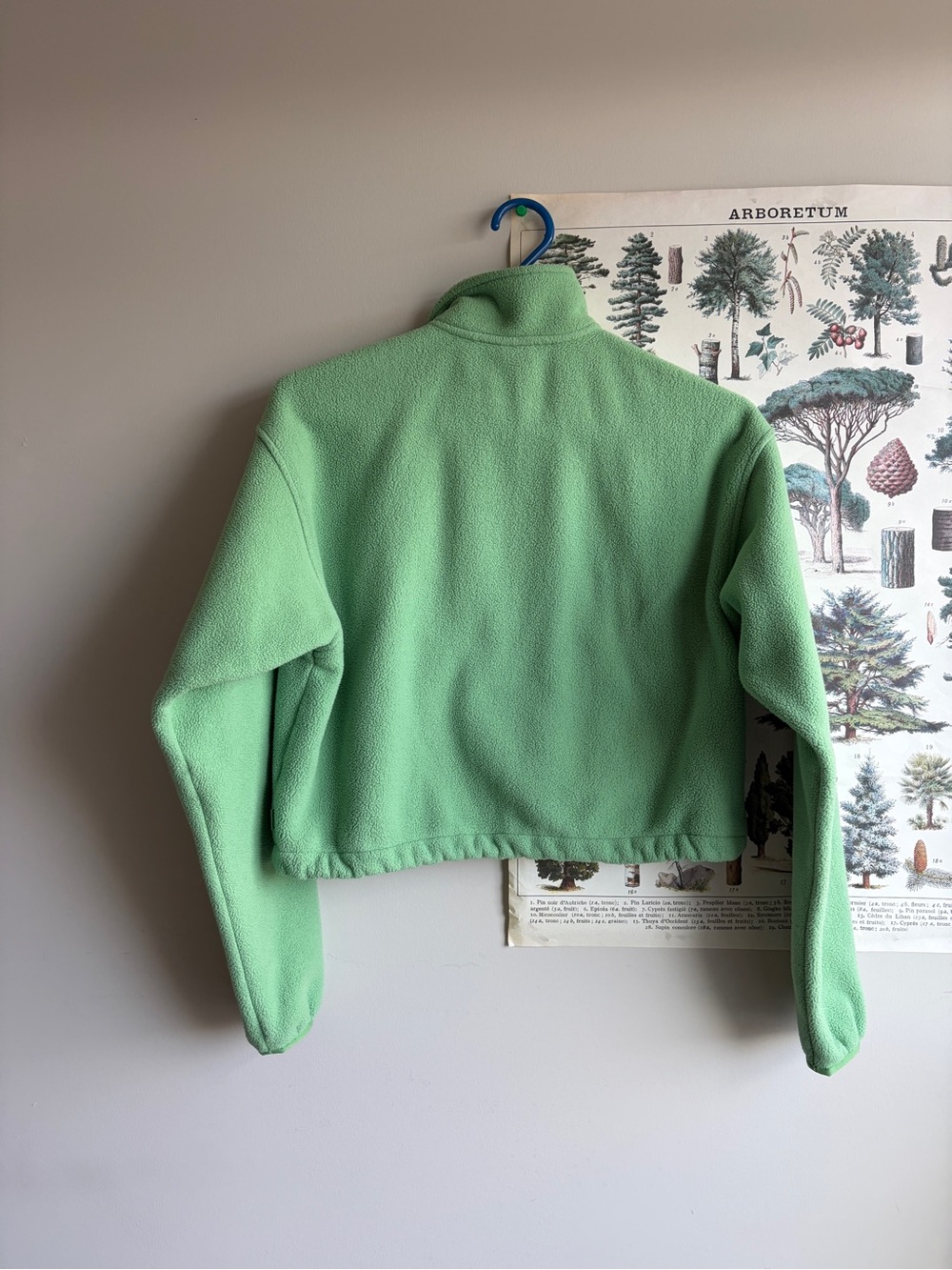 TNA cropped polar fleece quarter zip green XS - Picture 5 of 5